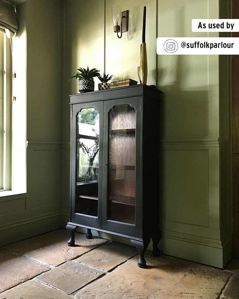 annie sloan chalk paint painted cabinet in Athenian Black paletteandpatina australian stockist sydney