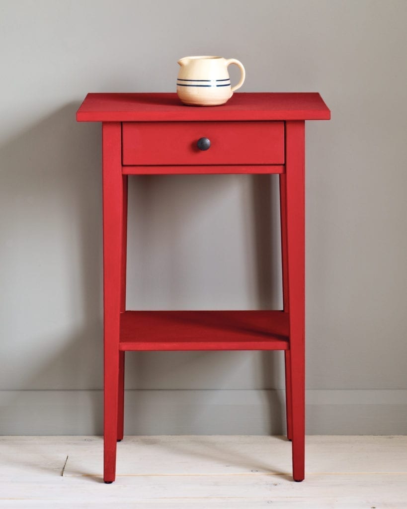 Emporers silk red chalk paint painted furniture annie sloan chair Robinsnestvintage sydney buy online
