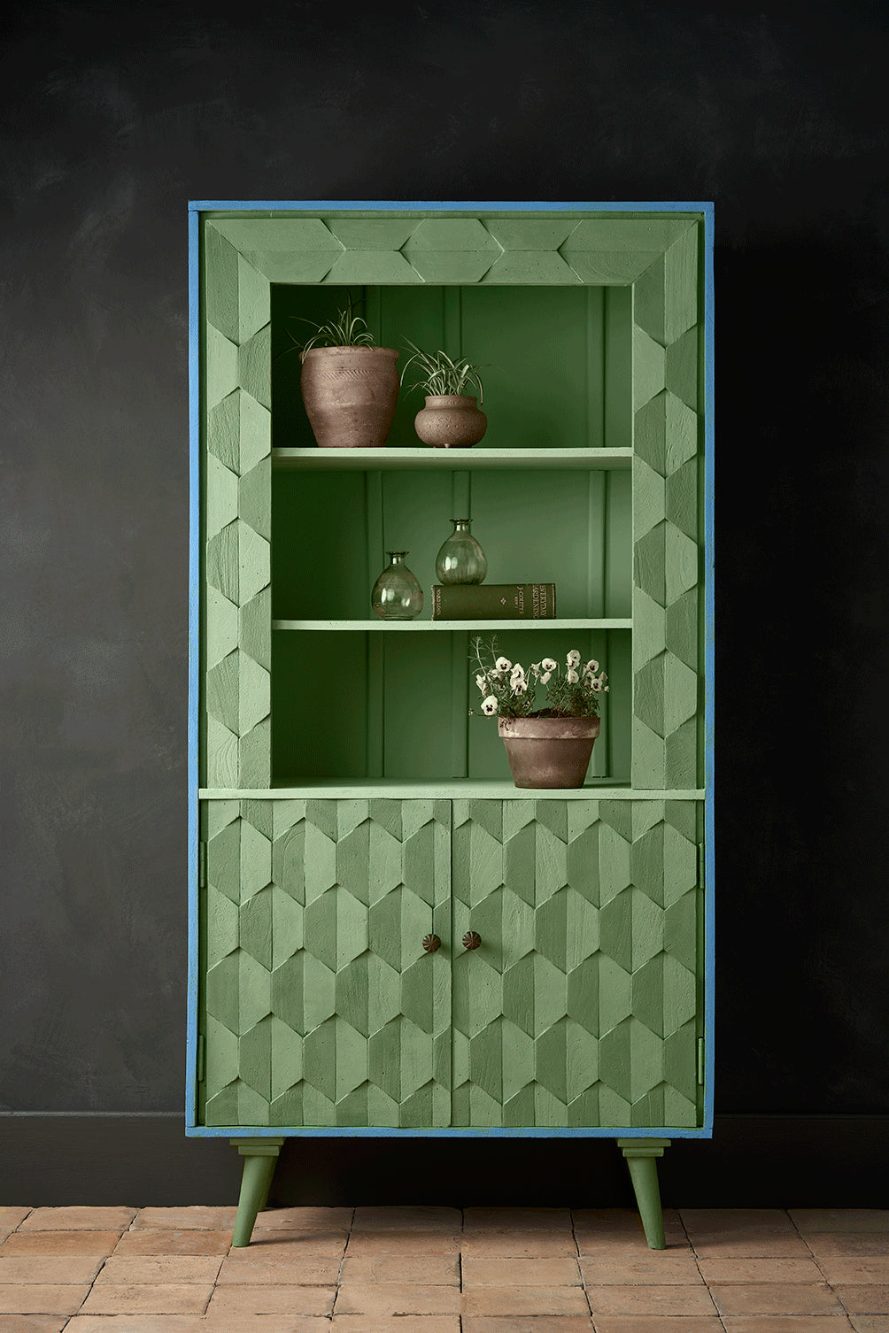 Annie Sloan Chalk Paint Capability Green furniture paint Robin's Nest Vintage Sydney Australia cabinet interior design decor restoration upcycling kitchen