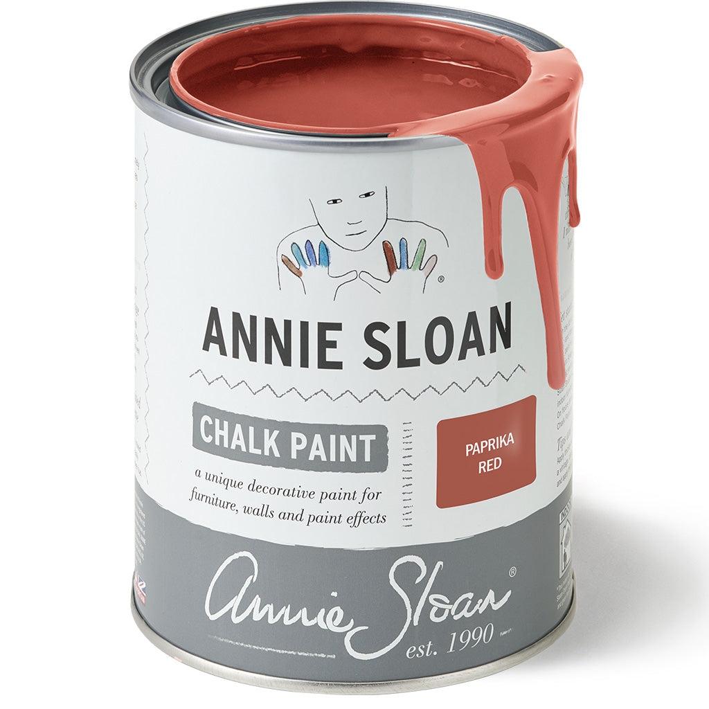 Annie Sloan Chalk Paint 
Paprika red terracotta furniture paint Paletteandpatina.net